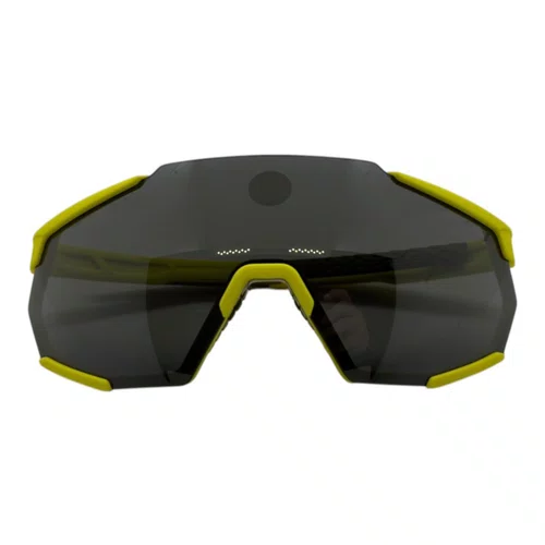 ÓCULOS ESPORTIVO 100% RACETRAP SOFT TACT BANANA  BLACK LENS
