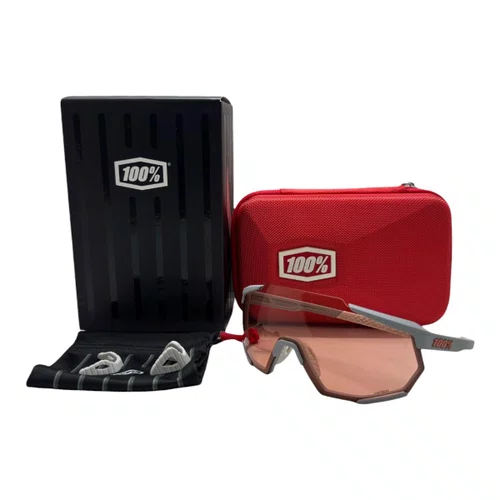 ÓCULOS ESPORTIVO 100% RACETRAP SOFT TACT GREY CORAL LENS