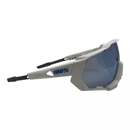 ÓCULOS ESPORTIVO 100% SPEEDTRAP MATTE WHITE HIPER BLUE LENS