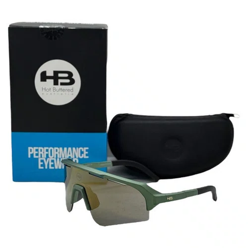 OCULOS ESPORTIVO HB EDGE S M METALLIC GREEN LENTE GOLD CHROM