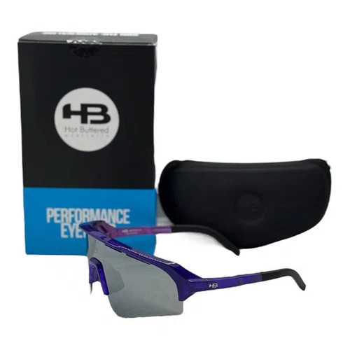 OCULOS ESPORTIVO HB EDGE S SILVER PURPLE LENTE SILVER