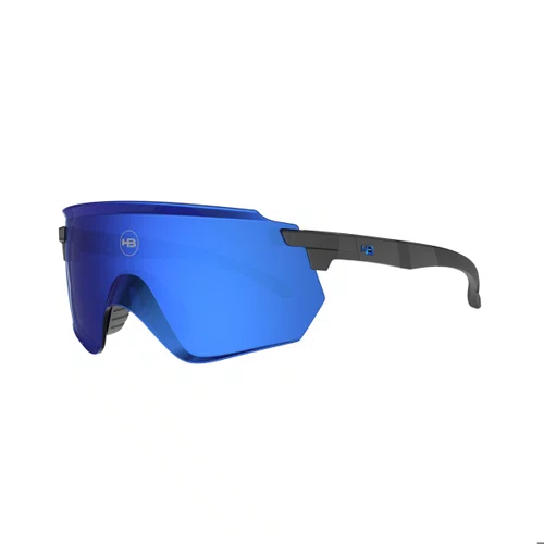 OCULOS ESPORTIVO HB FLARE MATTE BLACK LENTE BLUE CHROME