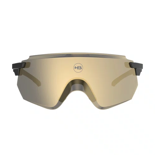 OCULOS ESPORTIVO HB FLARE MATTE BLACK LENTE GOLD CHROME