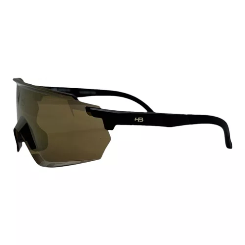 OCULOS ESPORTIVO HB FLARE MATTE BLACK LENTE GOLD CHROME