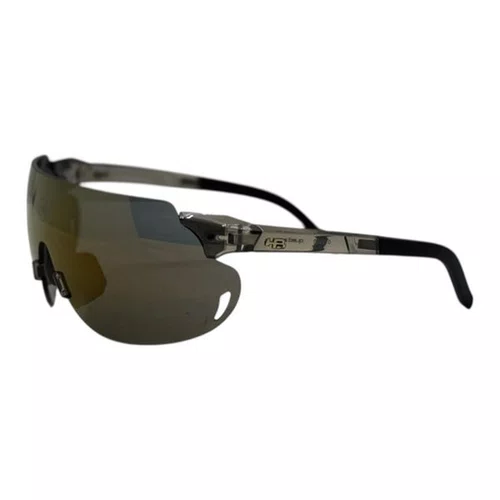 OCULOS ESPORTIVO HB QUAD Z 2.0 GLOSS ONYX GOLD LENTE CHROME