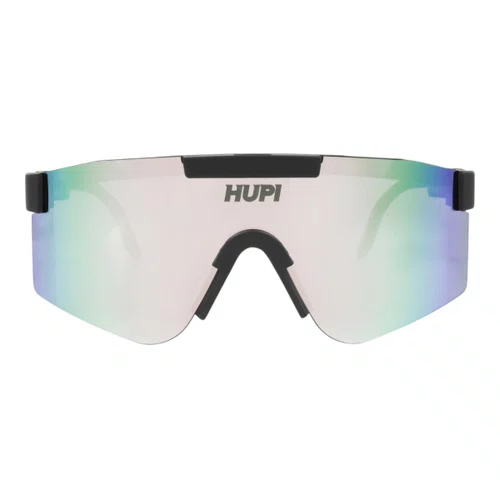 OCULOS ESPORTIVO HUPI MAVERICK PRETO LENTE PRATA ESPELHADO