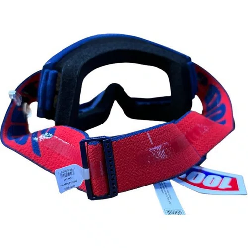 OCULOS GOGGLE 100% STRATA 2 AZUL/VERMELHO DOWNHILL/MOTOCROSS