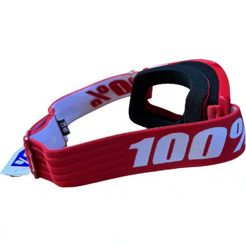 OCULOS GOGGLE 100% STRATA 2 VERMELHO DOWHILL/MOTOCROSS