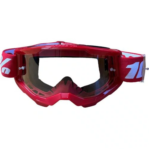 OCULOS GOGGLE 100% STRATA 2 VERMELHO DOWHILL/MOTOCROSS