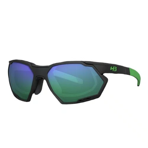 ÓCULOS HB RUSH M BLACK D GREEN/CHROME