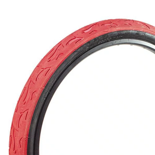 PAR DE PNEU COLORIDO ARO 26X2.50 FLAME WHEELING/GRAU VERMELH