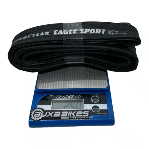 PAR PNEUS SPEED GOODYEAR EAGLE SPORT TUBE TYPE PRETO 700X25