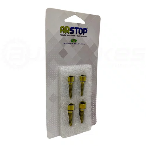 PARAFUSO TITANIO ARSTOP BIKE P/ PINÇA DE FREIO 4UN DOURADO