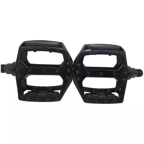PEDAL 9/16 ROSCA GROSSA PLATAFORMA ALUMINIO PRETO