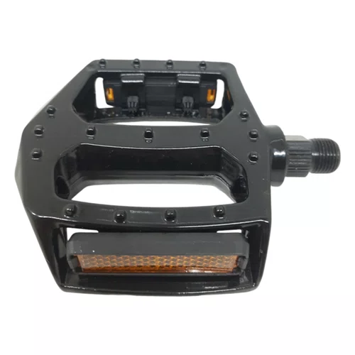 PEDAL 9/16 ROSCA GROSSA PLATAFORMA ALUMINIO PRETO