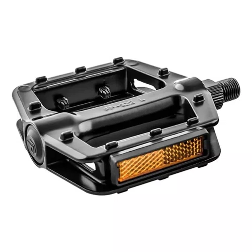 PEDAL FP-922 PLATAFORMA ALUMINIO PRETO ROSCA FINA