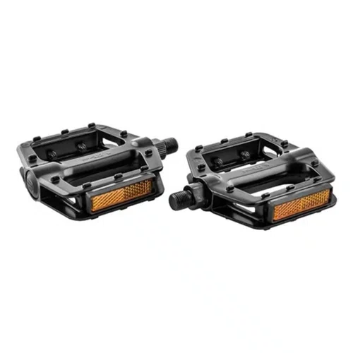 PEDAL FP-922 PLATAFORMA ALUMINIO PRETO ROSCA FINA