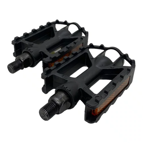 PEDAL MTB 1/2 ROSCA FINA PLASTICO PRETO