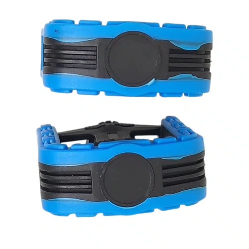 PEDAL ROSCA FINA BICOLOR YAMADA P617 PRETO/AZUL