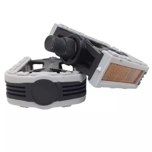 PEDAL ROSCA FINA BICOLOR YAMADA P617 PRETO/CINZA