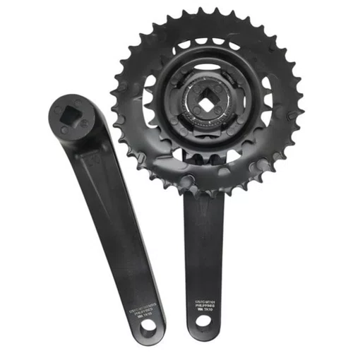 PEDIVELA DUPLO SHIMANO ALTUS FC-MT101 22/36D 175MM 9V/18V