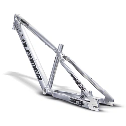 QUADRO ALFAMEQ FURIA CROMADO ARO 26 WHEELING/GRAU TAM 13
