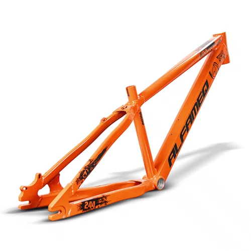 QUADRO ALFAMEQ FURIA LARANJA ARO 26 WHEELING/GRAU TAM 13