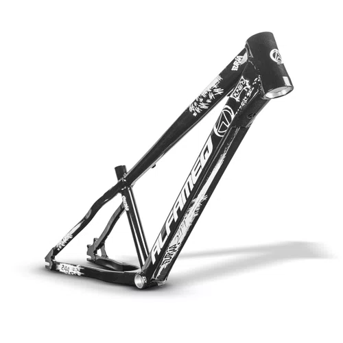 QUADRO ALFAMEQ FURIA PRETO ARO 26 WHEELING/GRAU TAM 13
