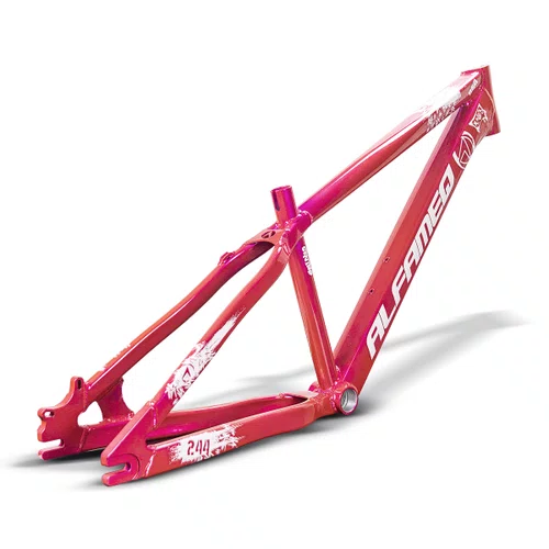 QUADRO ALFAMEQ FURIA ROSA CHICLETE ARO 26 WHEELING/GRAU 13