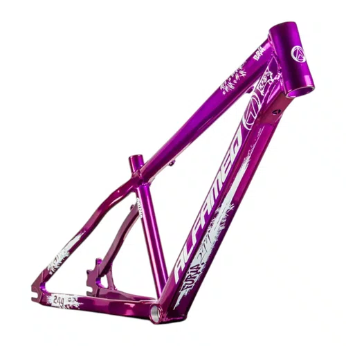 QUADRO ALFAMEQ FURIA ROXO CROMO ARO 26 WHEELING/GRAU TAM 13