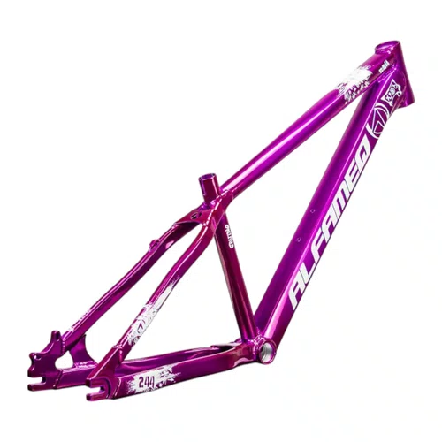 QUADRO ALFAMEQ FURIA ROXO CROMO ARO 26 WHEELING/GRAU TAM 13