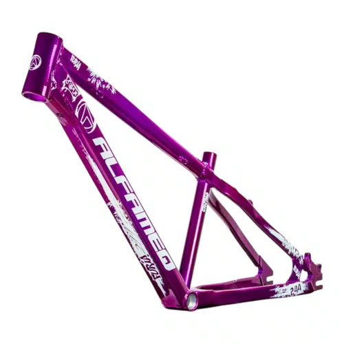 QUADRO ALFAMEQ FURIA ROXO CROMO ARO 26 WHEELING/GRAU TAM 13