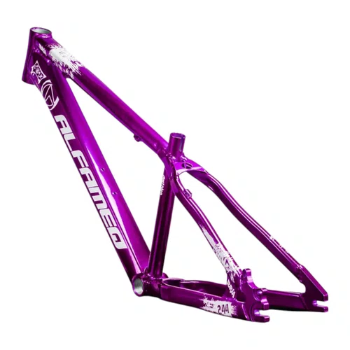 QUADRO ALFAMEQ FURIA ROXO CROMO ARO 26 WHEELING/GRAU TAM 13