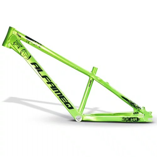 QUADRO ALFAMEQ FURIA VERDE ARO 26 WHEELING/GRAU TAM 13