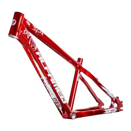 QUADRO ALFAMEQ FURIA VERMELHO ARO 26 WHEELING/GRAU TAM 13