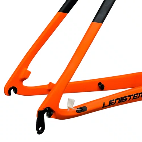 QUADRO ARO 29 CARBONO MTB LENISTER LARANJA/PRETO EIXO 9MM