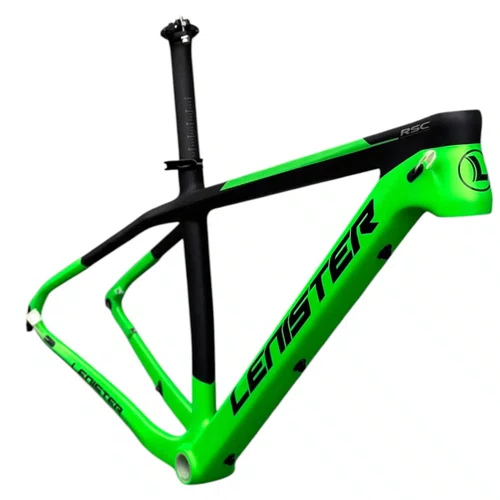 QUADRO ARO 29 CARBONO MTB LENISTER VERDE/PRETO EIXO 9MM