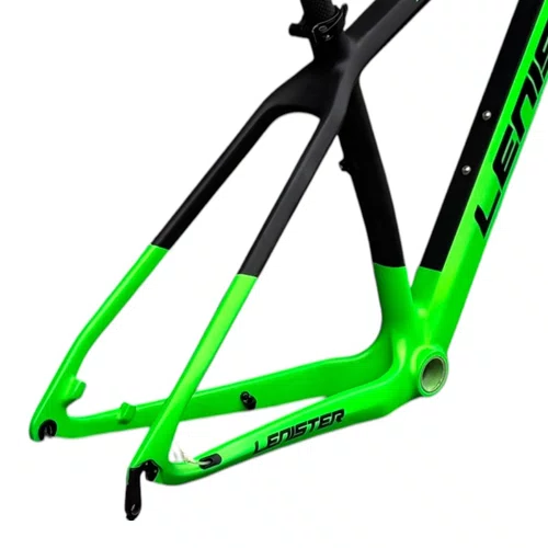 QUADRO ARO 29 CARBONO MTB LENISTER VERDE/PRETO EIXO 9MM