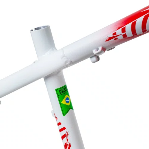 QUADRO HUPI NAJA 2026 BRANCO/VERMELHO GANCHEIRA HORIZONTAL