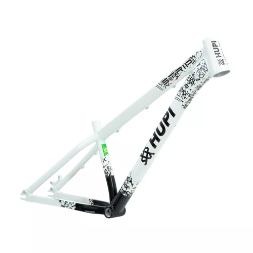 QUADRO HUPI STRIP BRANCO/PRETO GANCHEIRA HORIZONTAL WHEELING