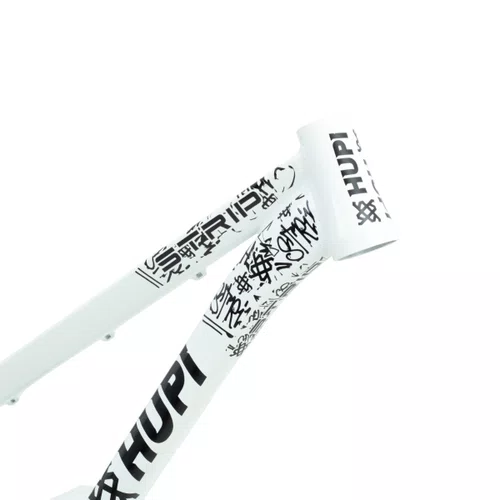 QUADRO HUPI STRIP BRANCO/PRETO GANCHEIRA HORIZONTAL WHEELING