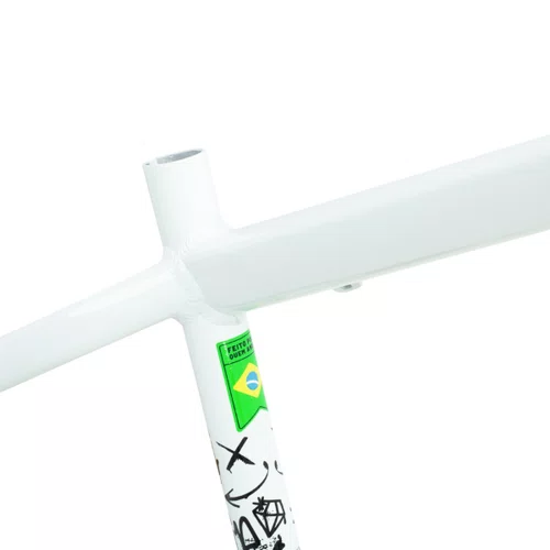 QUADRO HUPI STRIP BRANCO/PRETO GANCHEIRA HORIZONTAL WHEELING
