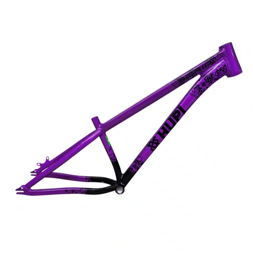 QUADRO HUPI STRIP ROXO/PRETO GANCHEIRA HORIZONTAL WHEELING