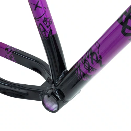 QUADRO HUPI STRIP ROXO/PRETO GANCHEIRA HORIZONTAL WHEELING