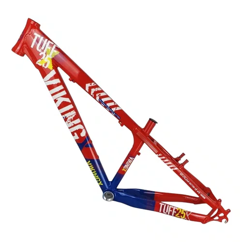 QUADRO VIKINGX TUFF X-25 ARO 26 VERMELHO/AZUL WHEELING/GRAU