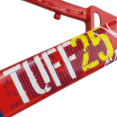 QUADRO VIKINGX TUFF X-25 ARO 26 VERMELHO/AZUL WHEELING/GRAU