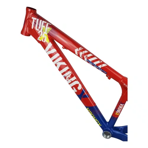 QUADRO VIKINGX TUFF X-25 ARO 26 VERMELHO/AZUL WHEELING/GRAU