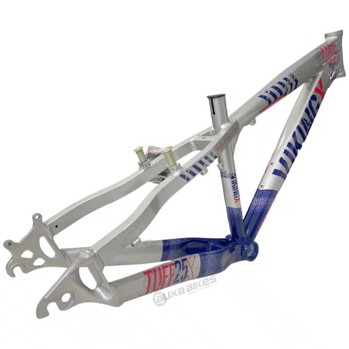 QUADRO VIKINGX TUFF X-25 ARO 26 PRATA/AZUL WHEELING/GRAU