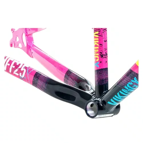 QUADRO VIKINGX TUFF X-25 ARO 26 ROSA/AZUL WHEELING/GRAU