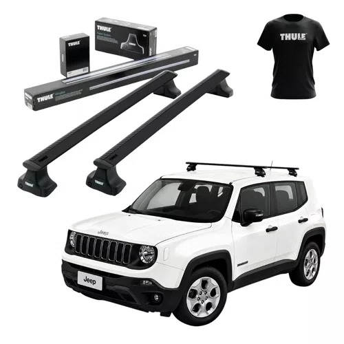 RACK THULE WINGBAR ALUMINIO JEEP RENEGADE SEM LONGARINAS